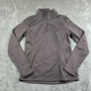 The North Face‎ Sweatshirt Womens XS Gray Quarter Zip Performance Long Sleeve